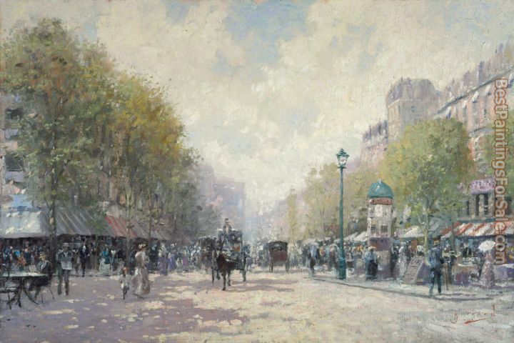 Thomas Kinkade Morning on the Boulevard